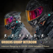 Load image into Gallery viewer, Freedconn R1 Plus Motorcycle Intercom Helmet Dash Cam Bluetooth Headsets Handsfree Communicator Video Record 1080P Interphone