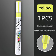 Load image into Gallery viewer, Car paint scratches repair brush pen waterproof water paint marker pen car tire tread care automotive  black white red silver
