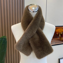 Load image into Gallery viewer, Women Faux Rabbit Fur Scarf Winter Warm Soft Neck Warmer