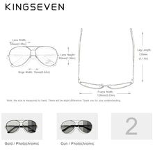 Load image into Gallery viewer, KingSeven Polarized Photochromic Sunglasses | Fashion Aluminum Frames UV Protection