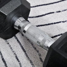Load image into Gallery viewer, HOMCOM Rubber Dumbbell Sports Hex Weights Sets Home Gym Fitness Hexagonal Dumbbells Kit Weight Lifting Exercise (2 x 8kg)