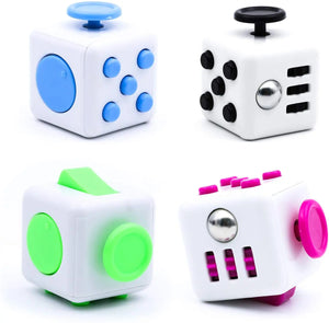 Solid Color Fidget Dice – Stress Relief Toy for Autism, Anxiety, Kids & Adults