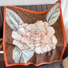 Load image into Gallery viewer, 90*90Cm Square Scarf Twill Silk Feeling Women Head Shawls and Wraps Luxury Hair Tree Print Neck Scarves Hijab Bandana Pashmina