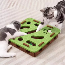 Load image into Gallery viewer, Pet Cat Puzzle Maze Holes Toys Felt Box With Bell Ball Kitten Playing Toys Interactive Funny  Cat Supplies