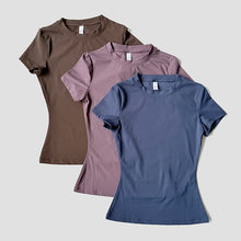 Load image into Gallery viewer, Women Yoga Top Seamless Sport T Shirts Fitness Clothes Short Sleeve Yoga Shirt Gym Top Running  Active Wear
