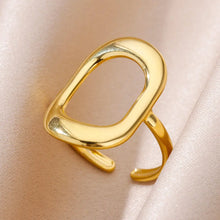 Load image into Gallery viewer, 316L Stainless Steel Rings for Women Gold Color Never Fade Luxury Classic rings wedding couple rings Jewelry Free Shipping