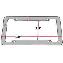 Load image into Gallery viewer, NEW Universal 30*15CM 1/2pcs License Plate Frame Carbon pattern Plastic License Plate Frame Bracket with Standard Screw Kits