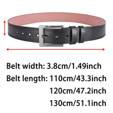 Load image into Gallery viewer, Genuine Leather For Men's High Quality Buckle Jeans Cowskin Casual Belts Business Cowboy Waistband Male Fashion Designer 2024New