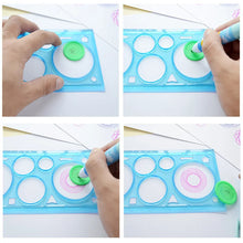 Load image into Gallery viewer, Geometry Spirograph Drawing Stencils Set Painting Template Art Crafts Creative Kids Educational Toy Variety of Flowers Ruler