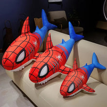 Load image into Gallery viewer, Big Size Spider Man Shark Pillow Creative Fashion Stuffed Shark Fish Back Cushion Adorably Home Decor Washable Comfortable