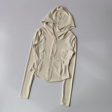 Load image into Gallery viewer, Women Yoga Jacket Long Sleeve Sports Tops Zip Fitness Shirt Winter Warm Hoodie Gym Top Activewear Running Coats Workout Clothes