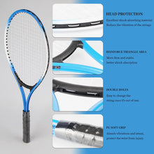Load image into Gallery viewer, 2pcs Tennis Rackets Included Tennis Bag And Tennis Sports Exercise Racquet Set Youth Games Outdoor,Suitable for Beginner