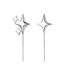 Load image into Gallery viewer, Ventfille 925 Sterling Silver Star Earring for Women Girl Simple Tassels Chain Fashion Office Jewelry Gift Dropshipping