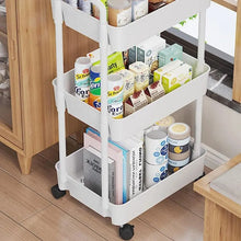 Load image into Gallery viewer, Multi-Storey Mobile Storage Rack Trolley with Wheels - Home Organizer