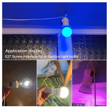 Load image into Gallery viewer, E27 Hanging Indoor Plants Light Holder Garden Lampholder With  Cable EU Plug with On/Off Switch Lamp Holder for Desk Light