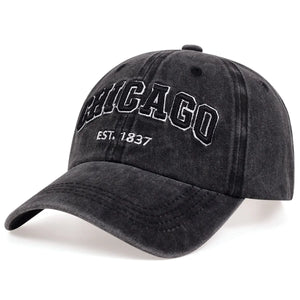 Chicago Letter Baseball Cap: Unisex Snapback Hip Hop Hat