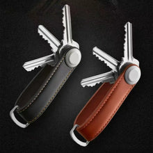 Load image into Gallery viewer, Car Key Pouch Bag Case Wallet Holder Chain Key Wallet Ring Collector Housekeeper Pocket Key Organizer Smart Leather Keychain