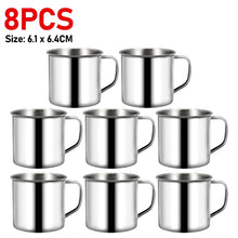 Load image into Gallery viewer, Stainless Steel Coffee Mugs Insulated Coffee &amp; Tea Cup with Handles Shatterproof 200mL Metal Cup Mug Kitchen Accessories
