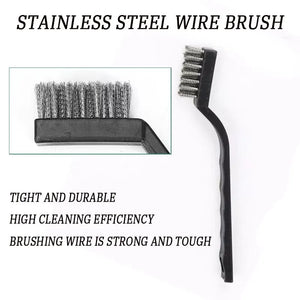 6/12Pcs Industrial Wire Brush - Stainless Steel Copper Cleaning Tool Set