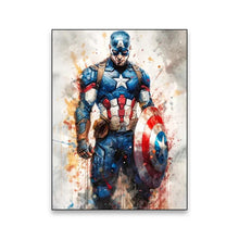 Load image into Gallery viewer, Marvel Movie Art Poster Spider Man Iron Man Deadpool Canvas Painting Classic Anime Character Mural Home Wall Decoration Gift