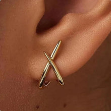 Load image into Gallery viewer, Stainless Steel Cross Stud Earrings for Women Girls Trendy Dainty Simple Minimalist Accessories Party Fashion Jewelry Gifts