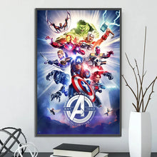 Load image into Gallery viewer, Marvel Movie Poster – Self-Adhesive Wall Mural / Wallpaper