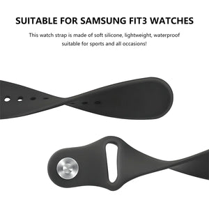 Silicone Strap for Samsung Galaxy Fit 3, Replacement Wristband, Watch Band