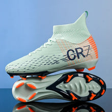 Load image into Gallery viewer, New Men Soccer Shoes High-top Futsal Cleats Sneakers Football Boots Grass High-quality Non-Slip Match Indoor Hot-selling FG/TF