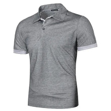 Load image into Gallery viewer, New Mens Short Sleeve Polo Shirt Solid Color Streetwear Lightweight Lapel Tshirts for Men Summer Jogging Sport Tops