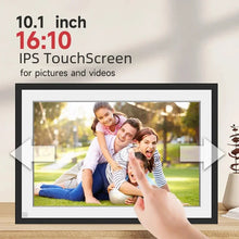 Load image into Gallery viewer, Christmas Gift Frameo 10.1 Inch WiFi Digital Picture Frame，1280 * 800IPS HD Cloud Smart Digital Photo Frame,32GB Storage,