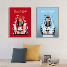 Load image into Gallery viewer, 1971 917K Martini Racing Team - Modern Racing Car Wall Art - 24 Hours Race Poster
