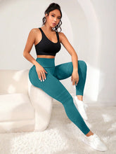 Load image into Gallery viewer, Sports Pants With Sexy Lines Lifting Buttocks Sports Tight Pants Women's High Waisted Elastic Fitness Pants Running Yoga Pants