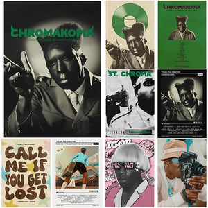 Hip Hop Rapper Tyler The Creator Chromakopia Classic Music Album Poster Canvas Painting Wall Pictures Home Dorm Bedroom Decor