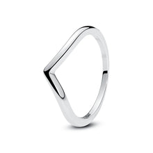 Load image into Gallery viewer, 925 Sterling Silver Rings For Women Original Crown Love Heart Wishbone Engagement Wedding Rose Gold Crystal Ring Luxury Jewelry