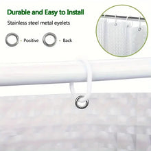 Load image into Gallery viewer, 1pc 3D Crystal Clear Shower Curtain Liner, Waterproof Lightweight Plastic Cube Bath Curtain for Bathroom Partitions Luxury Decor