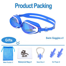 Load image into Gallery viewer, JSJM Professional Kids Swimming Goggles Anti-Fog UV Protection Waterproof Silicone Swim Glasses for Boys Girls Swim Eyewear Gift