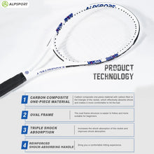 Load image into Gallery viewer, ALPSPORT Carbon Fiber Tennis Racket T800 18K-Professional Grade with Bag&amp;Strap Lightweight Training Racquet for Adults Men&amp;Women