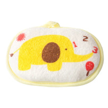 Load image into Gallery viewer, Cute Kids Baby Cotton Shower Bath Sponge Rub Cartoon elephant Body Wash Towel Infant Toddle Newborn Bath Brushes Soft Sponge
