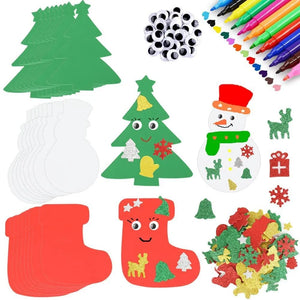 Christmas Foam Sticker Set DIY Decoration Party Supplies Holiday Crafts