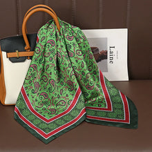Load image into Gallery viewer, Luxury Polka Dot Silk Square Scarf Women Hijab Hair Bands Neckerchief Female Satin Shawl Ribbon Headband Fashion Wraps Bandana