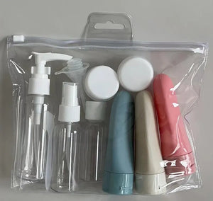 11pcs Travel Bottles Set - Portable Liquid Containers with Storage Bag