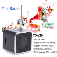 Load image into Gallery viewer, Mini Caixa De Som Bluetooth Speaker Portable Radio FM Sound Box Small Music Wireless Bocina Mp3 Player Coluna Column Blootooth