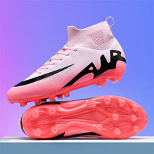Load image into Gallery viewer, New Men Soccer Shoes Indoor Cleats Football Boots Match Long Spikes Sneakers Breathable Ultralight Training Drop Shipping