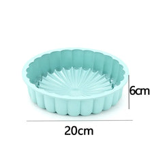 Load image into Gallery viewer, Silicone Cake Pan Round DIY Baking Mold High Temp Resistant Kitchen Baking Tool