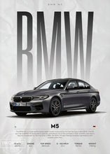 Load image into Gallery viewer, BMW Cars Competition Poster – Modern Canvas Wall Art