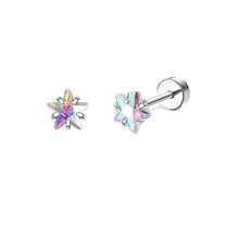 Load image into Gallery viewer, 2PCS/Set Stainless Steel Heart Moon Earbone Stud Screw Ball Stud Earrings for Women Fashion Ear Tragus Cartilage Body Piercing