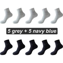 Load image into Gallery viewer, 10 Pairs Bamboo Fiber Socks Men Breathable Anti-Bacterial EU38-46