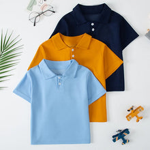 Load image into Gallery viewer, Boys&#39; Polo Shirt (Solid Color, Comfy, Summer)