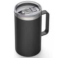 24oz 680ml Insulated Coffee Mug with Lid, Stainless Steel Coffee Cup, Double Wall Vacuum Coffee Tumbler with Handle