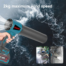 Load image into Gallery viewer, ONEVAN 400M/S 4000W High Power Brushless Turbo Blower Fan Electric Air Blower Jet Fan Snow Leaf Dust Tool For Makita Battery Pin